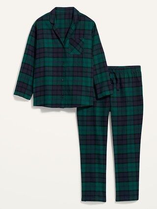 Patterned Flannel Plus-Size Pajama Set | Old Navy (US)