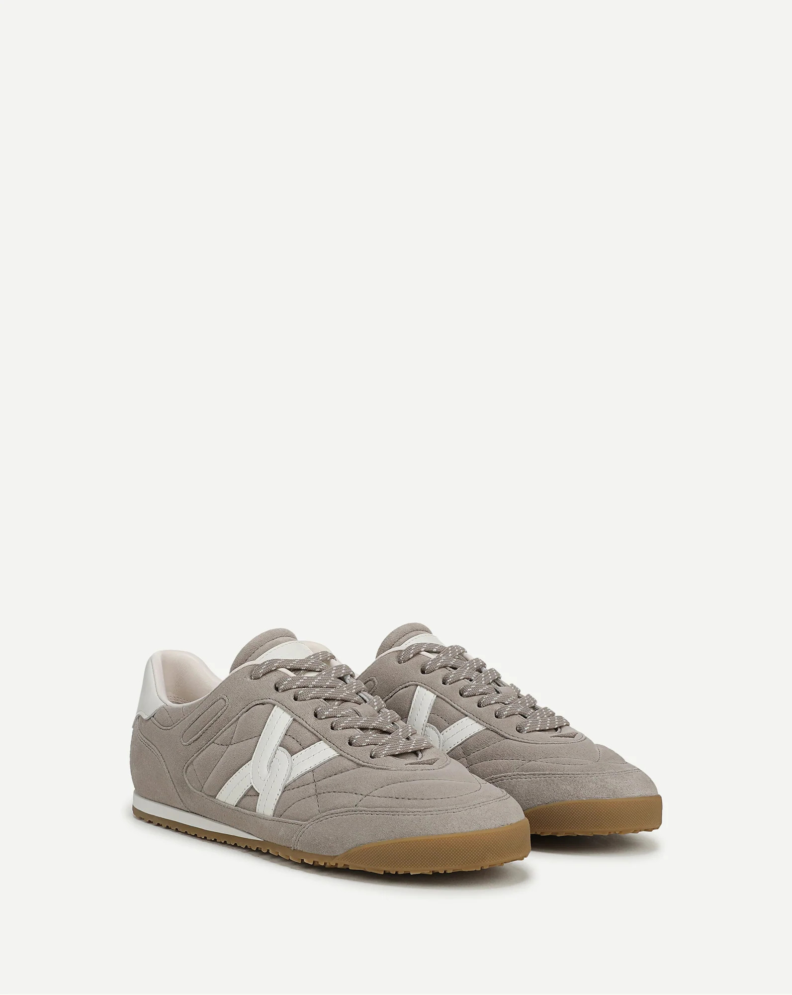 Natalia Suede Sneaker in Grey Cobblestone | Veronica Beard | Veronica Beard