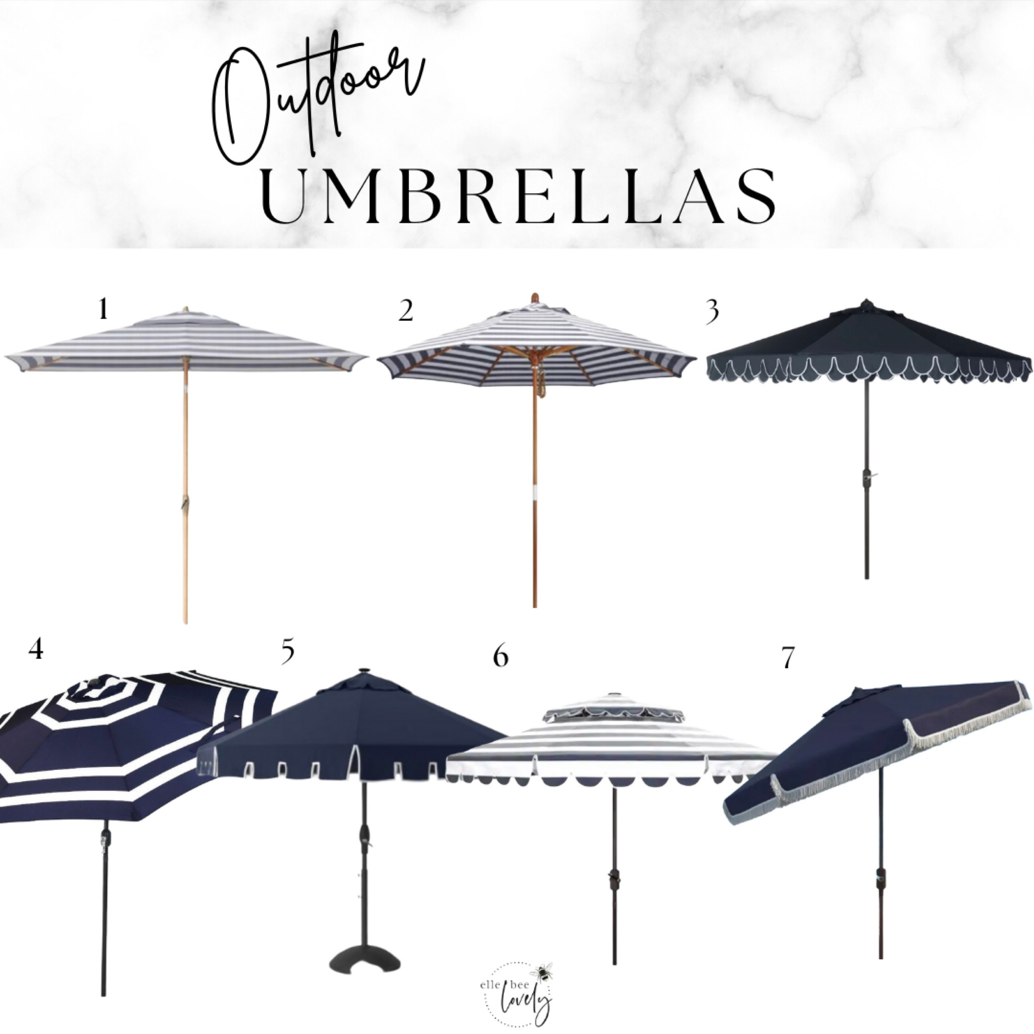 It’s almost patio season!! I need a new umbrella and I’m checking out these navy and white options...

#LTKSeasonal #LTKhome