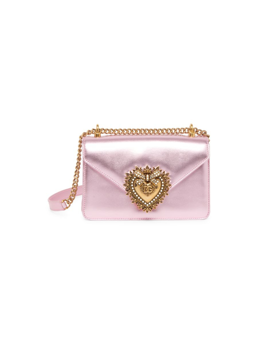 Devotion Metallic Leather Shoulder Bag | Saks Fifth Avenue