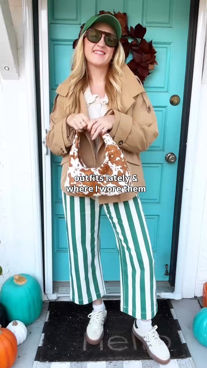 real outfits I actually wore lately 💛 from striped trousers to leopard pants to a cutie faux leather skirt, I have options for everyone! These are also some of my favorite fall and winter jackets too 😍 wearing M in all jackets, size 6 in burgundy barrels, size 8 in striped pants at 140 lbs and 5’7” for reference. 

yes I love a good outfit BUT I’m also a real-life mama to four busy kiddos 👧 some fits lately that are cute AND also realistic for busy gals on the go 🏃‍♀️

would you wear any of these? lmk below!

what I wore this week, what I’m wearing, ootd, ootw, fall outfit inspo, realistic mom style, elevated casual, fall outfits, fall style, affordable outfit ideas, cute mom fits, moms with style

#LTKdayinmylife #LTKHoliday #LTKgrwm