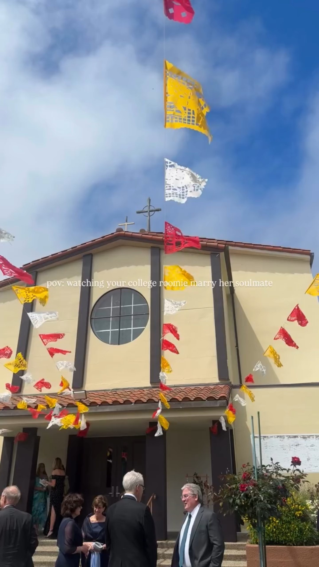 pov: watching your college roomie marry her soulmate in beautiful half moon bay, california ✨ #wedding #california #halfmoonbay #newlyweds #soulmates #roommates #gobroncs