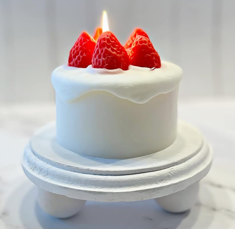 Cake Candle-12 oz Decorative Candle or Birthday Gift Candle - Smokeless- Made of Soy Wax with Nat... | Amazon (US)