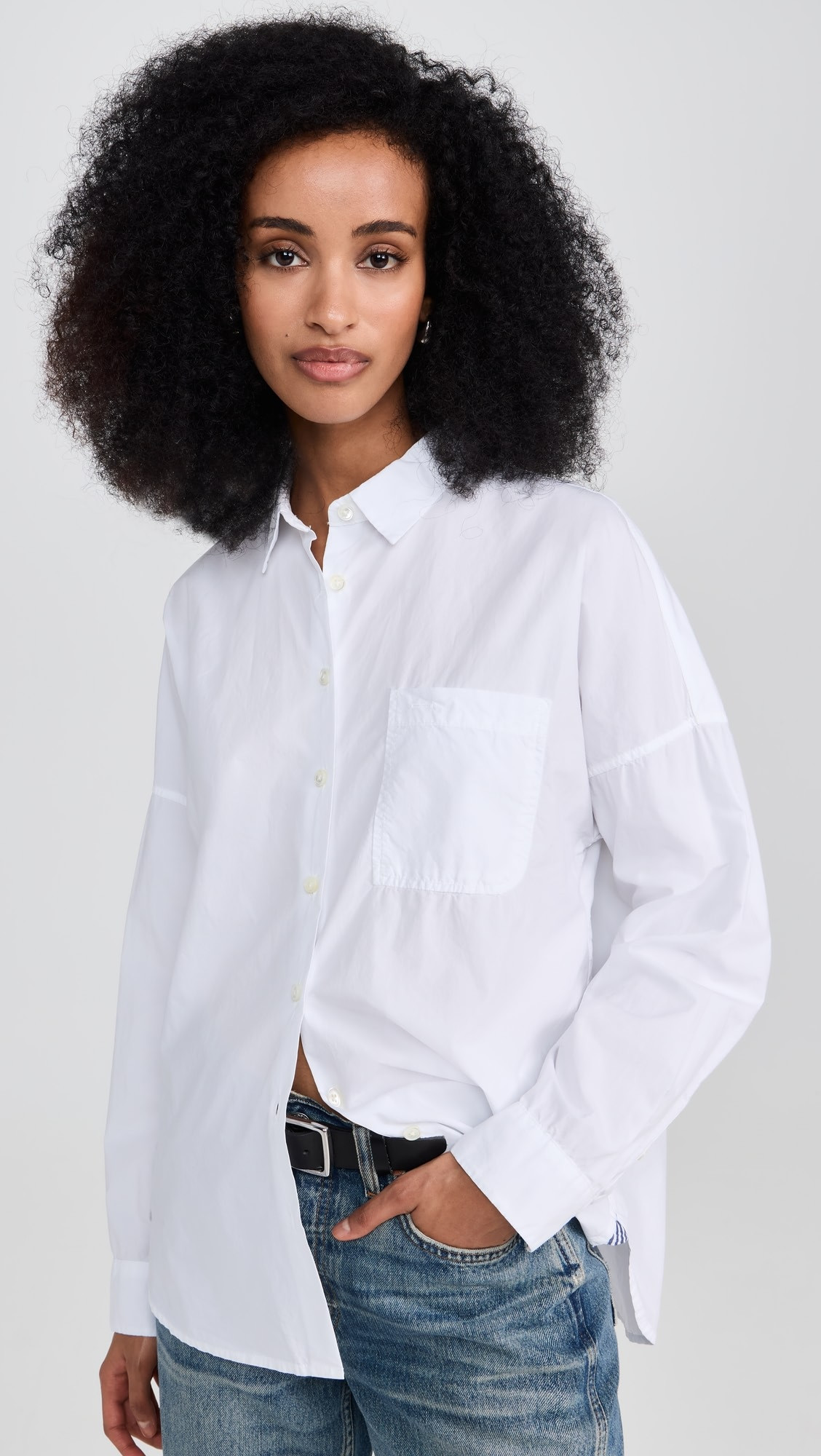 Jo Shirt in Paper Poplin | Shopbop