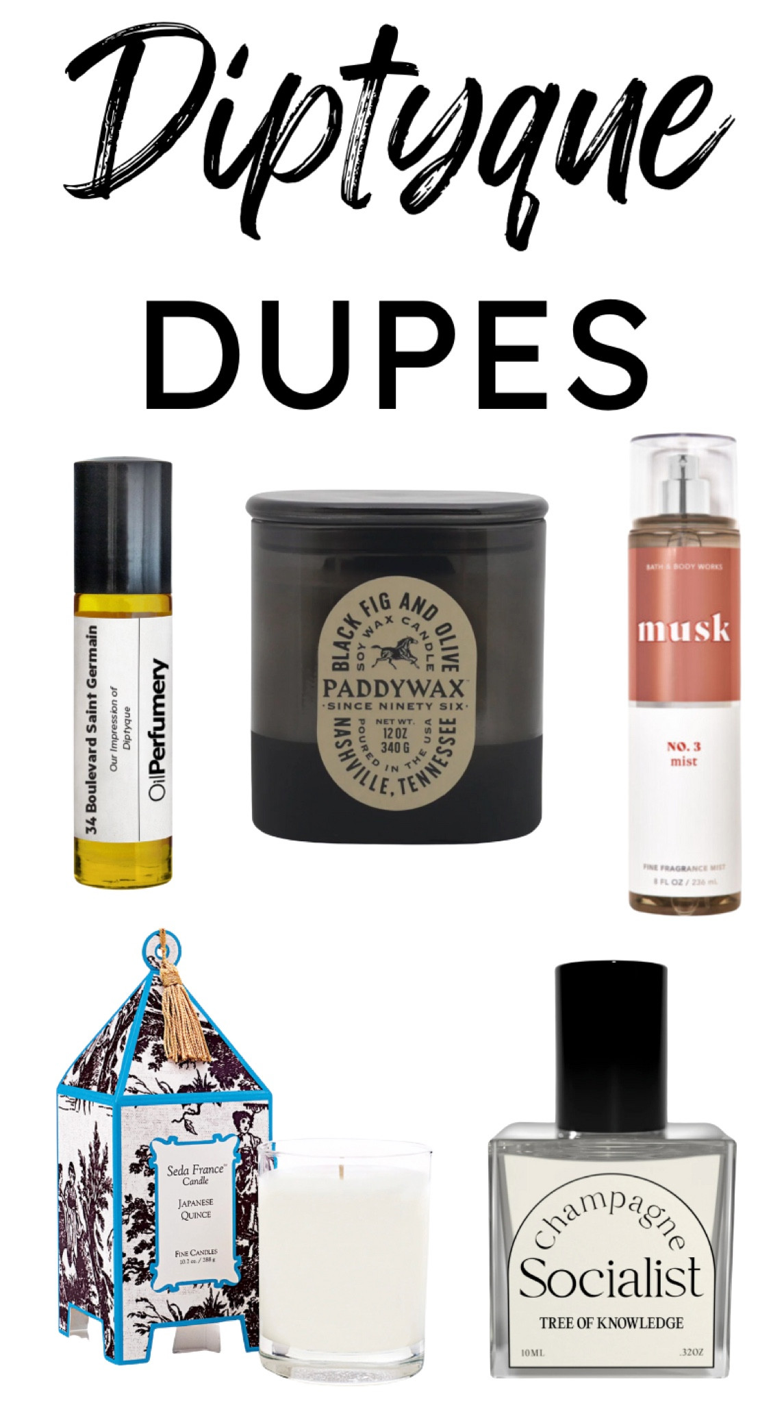 Diptyque dupes for some of their most popular products 

#LTKBeauty #LTKFindsUnder50 #LTKHome
