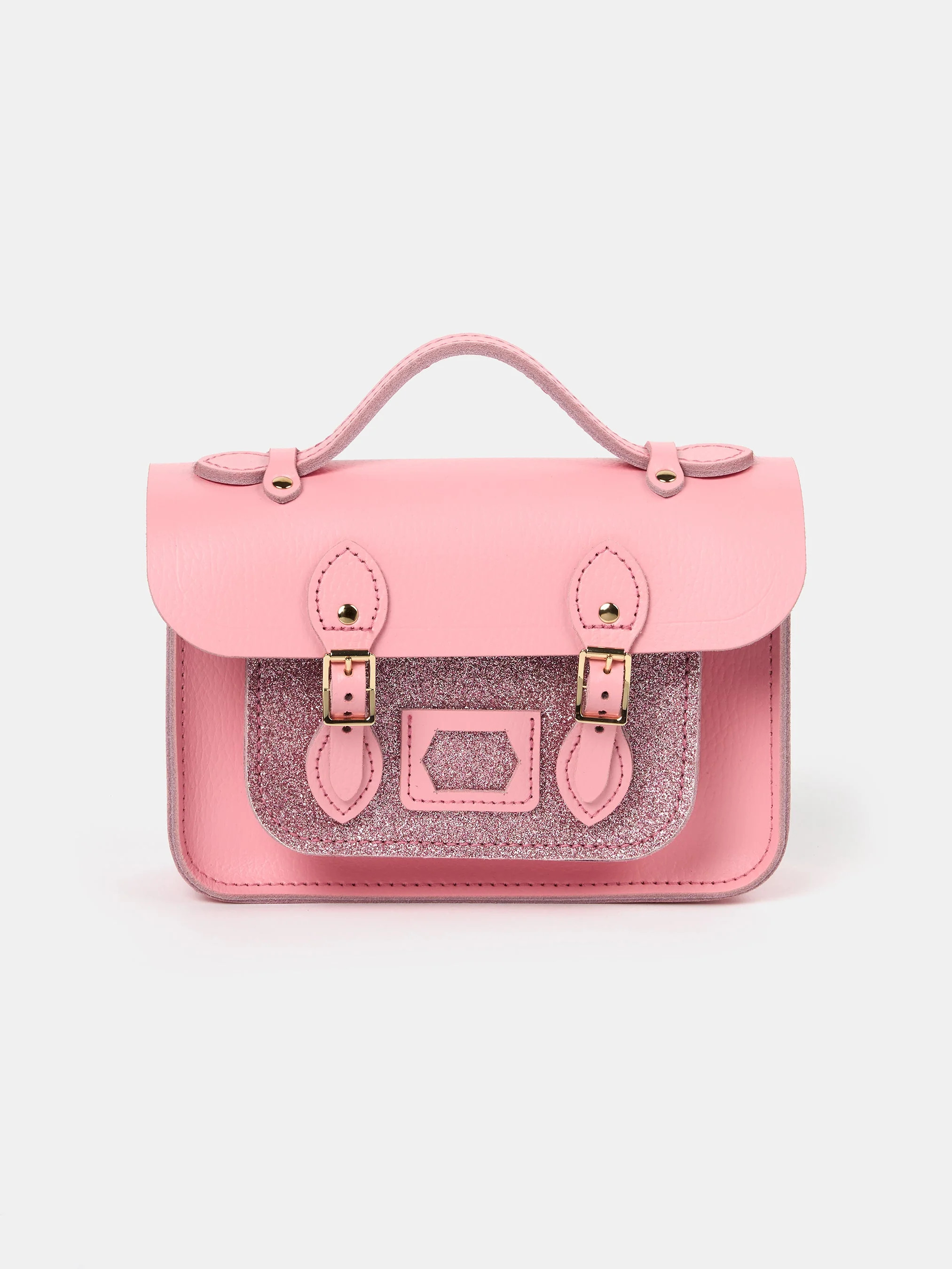 The Mini - Popular Pink Celtic with Pink Glitter | The Cambridge Satchel Company