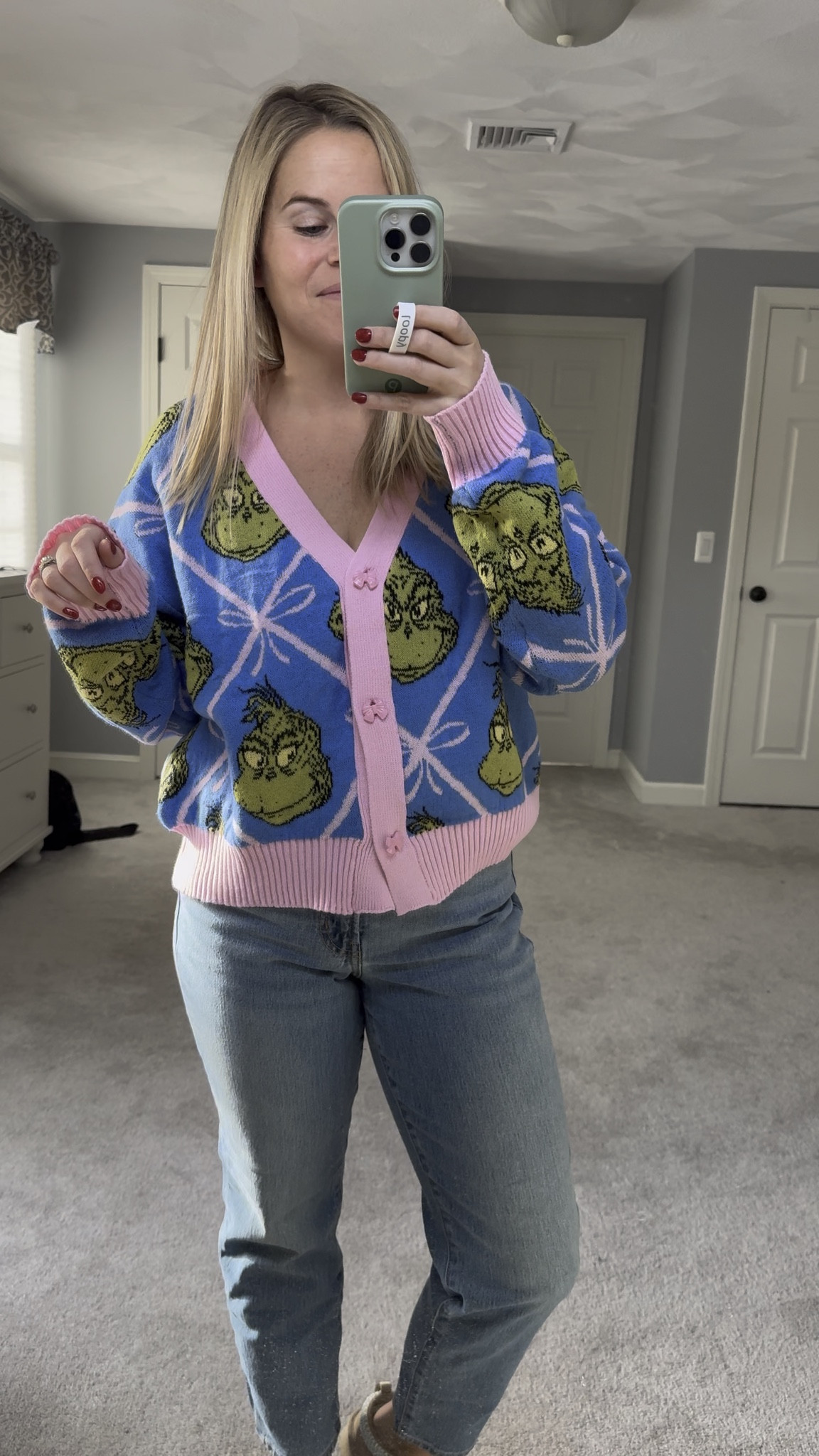 Holiday cardigan, holiday sweater, grinch sweater, grinchmas, target finds, target holiday, fun sweater, ugly sweater 

#LTKHoliday #LTKSeasonal #LTKootd