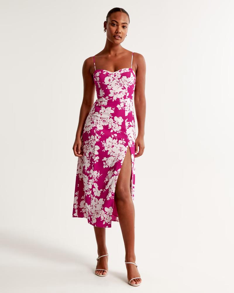 Women's The A&F Camille Midi Dress | Women's Dresses & Jumpsuits | Abercrombie.com | Abercrombie & Fitch (US)