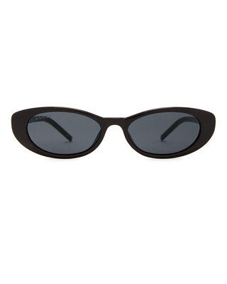 Gucci G String Strass Sunglasses In Black & Grey in Black & Grey | FWRD | FWRD 