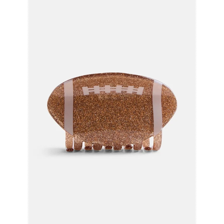 No Boundaries Football Claw Clip, Brown, One Size | Walmart (US)