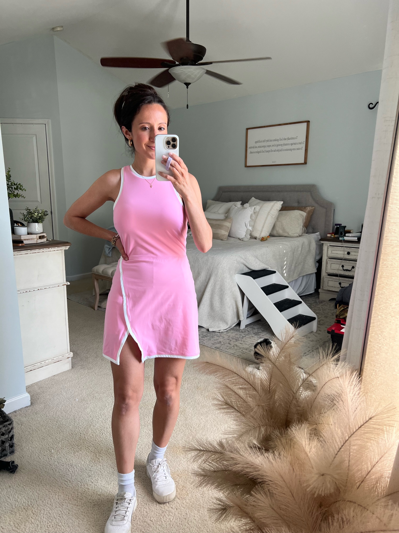 Pink tennis dress with shorts- size small-true to size
Pink dress
Casual dress
Travel outfits
Target Athleisure 

#LTKFitness #LTKFindsUnder50