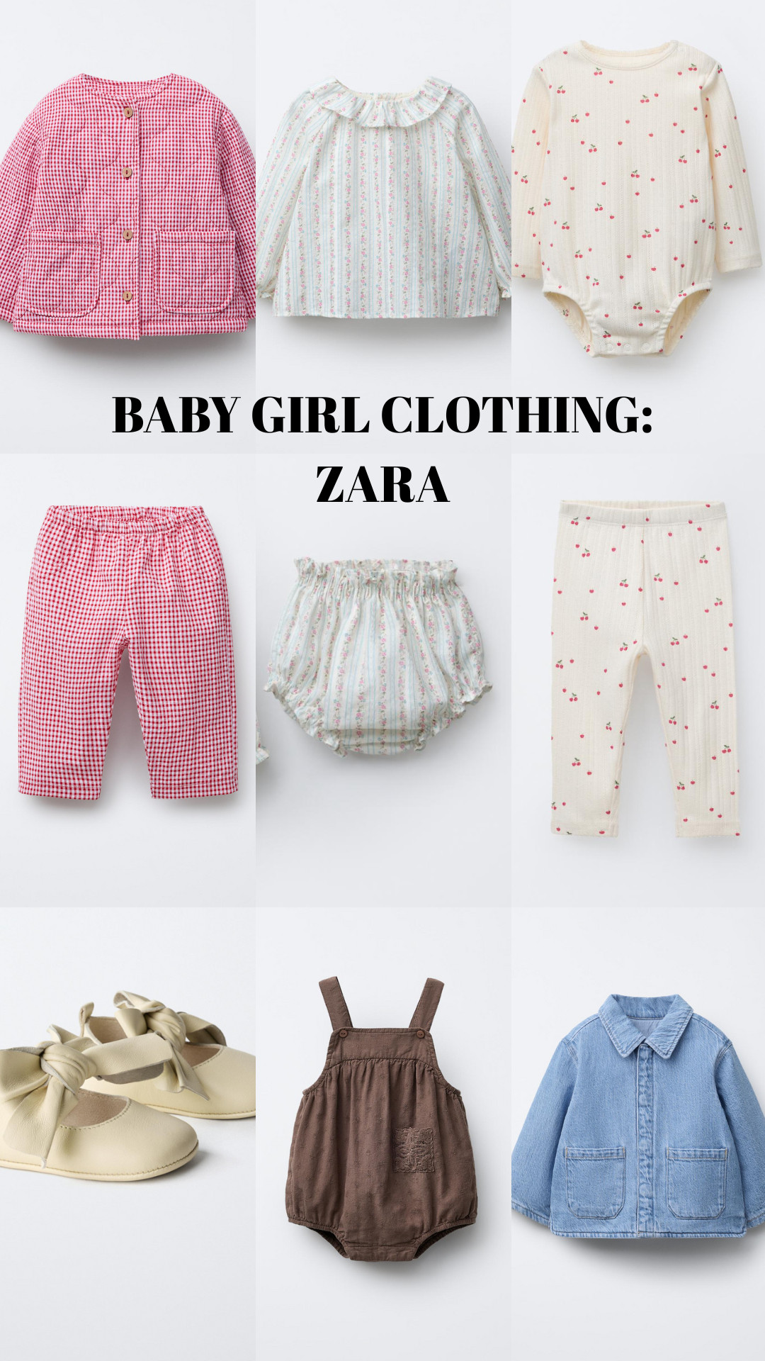 Some cute baby girl clothing for end of summer/early fall, all from Zara! Their baby clothes vary, but I generally find success sizing up one! 

 #LTKBaby #LTKFamily