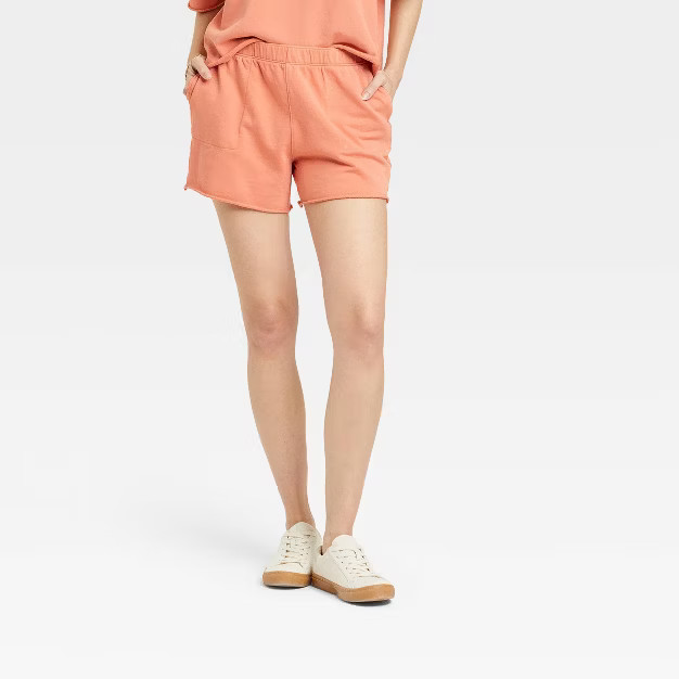 Women's High-Rise French Terry Pull-On Shorts - Universal Thread™ | Target