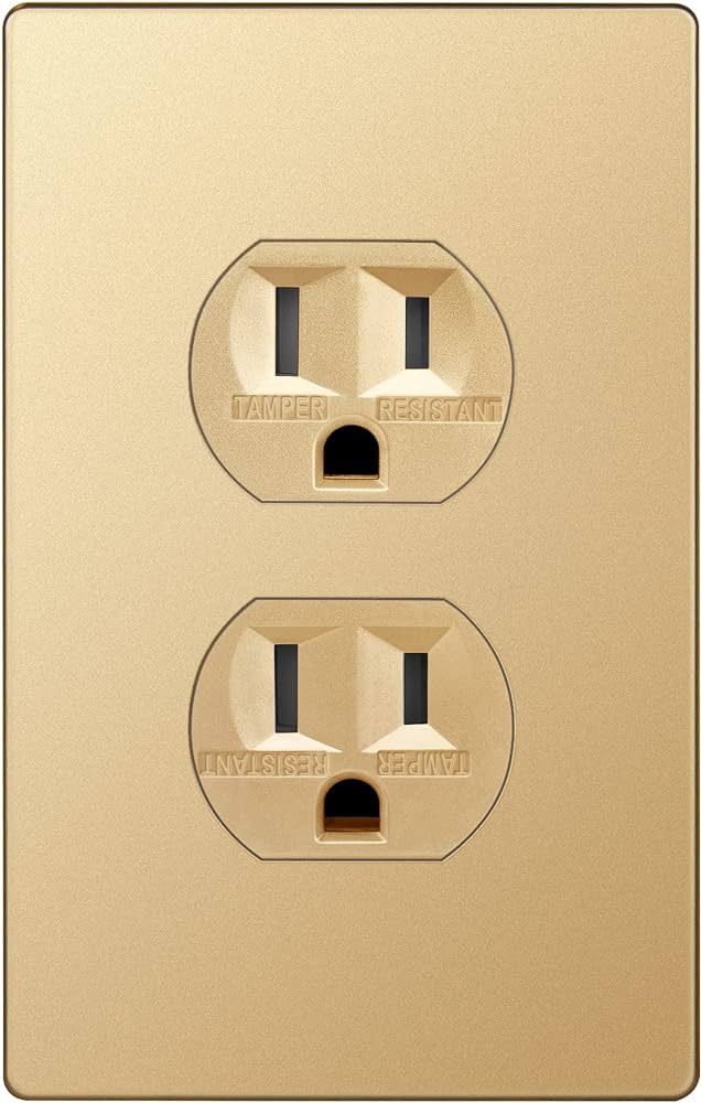 ENERLITES Elite Series Duplex Receptacle with Screwless Wall Plate, Residential Grade Duplex Outl... | Amazon (US)