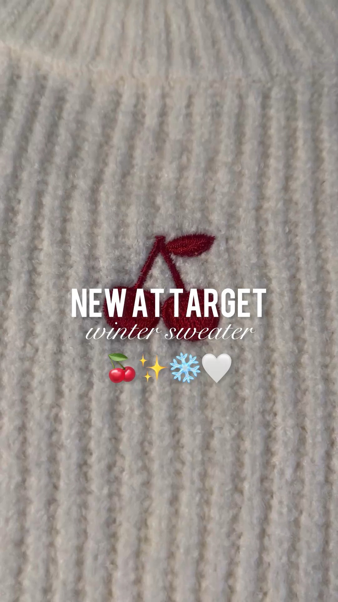 Knit sweater

Target fashion  crewneck sweater  winter outfit  cherry sweater  cozy gifts  gift guide  gifts for her 

#LTKHoliday #LTKStyleTip #LTKGiftGuide