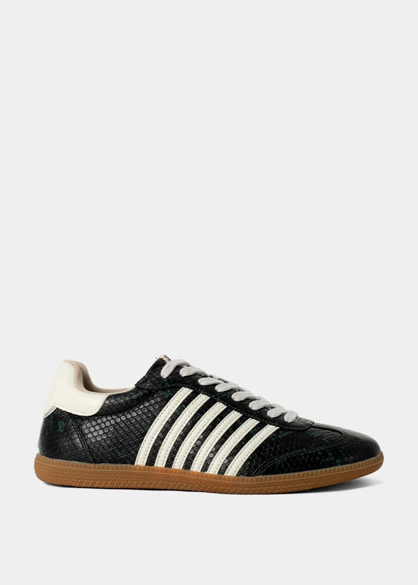 Stevie Dark Green Snake Sneaker – SHUSHOP | SHUSHOP