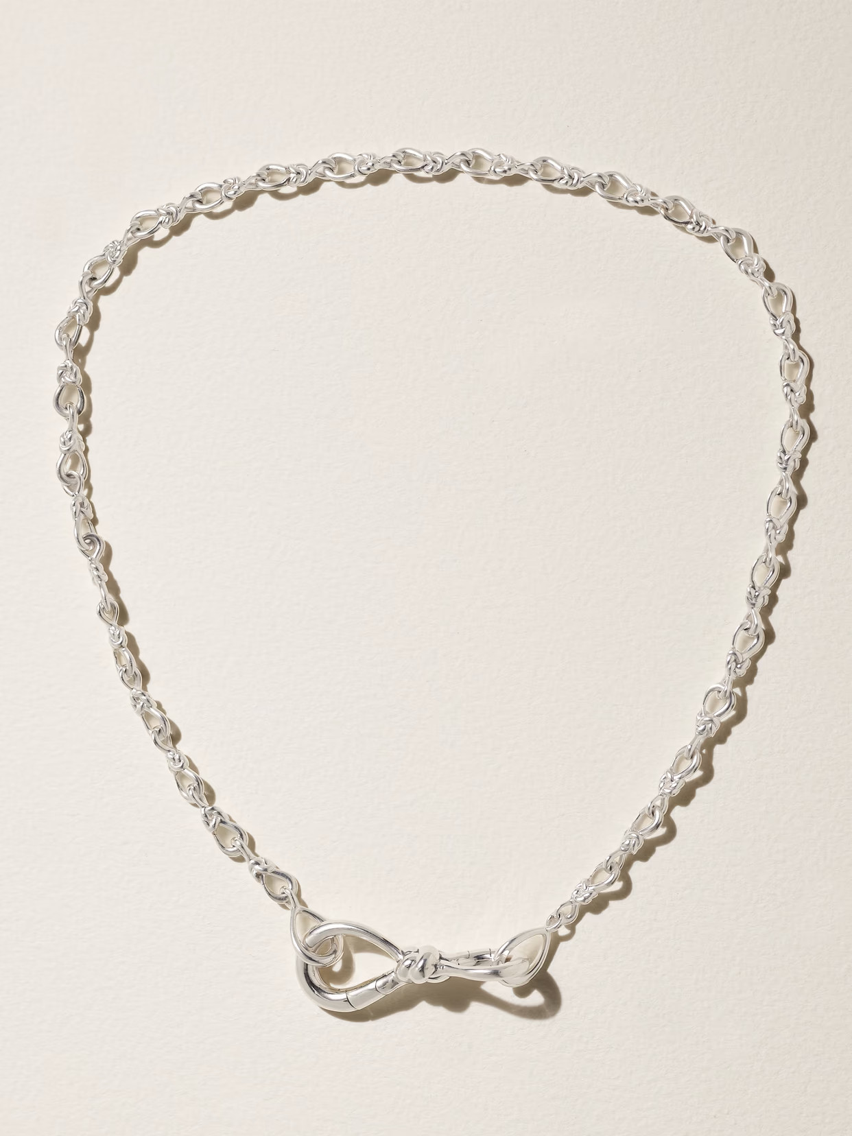 Marla Aaron - True Lover's Knot Sterling Silver Necklace - One size | NET-A-PORTER (US)