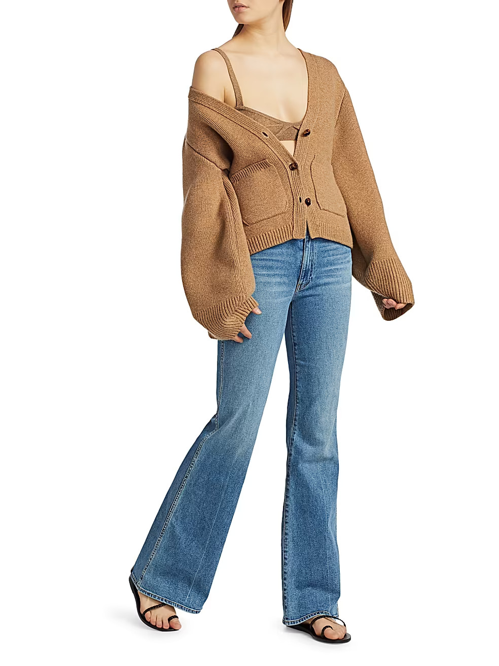 Eda Cashmere Knit Bralette Top | Saks Fifth Avenue