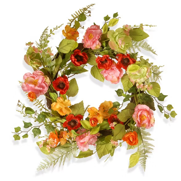 Spring Flower Wreath (22") | Target