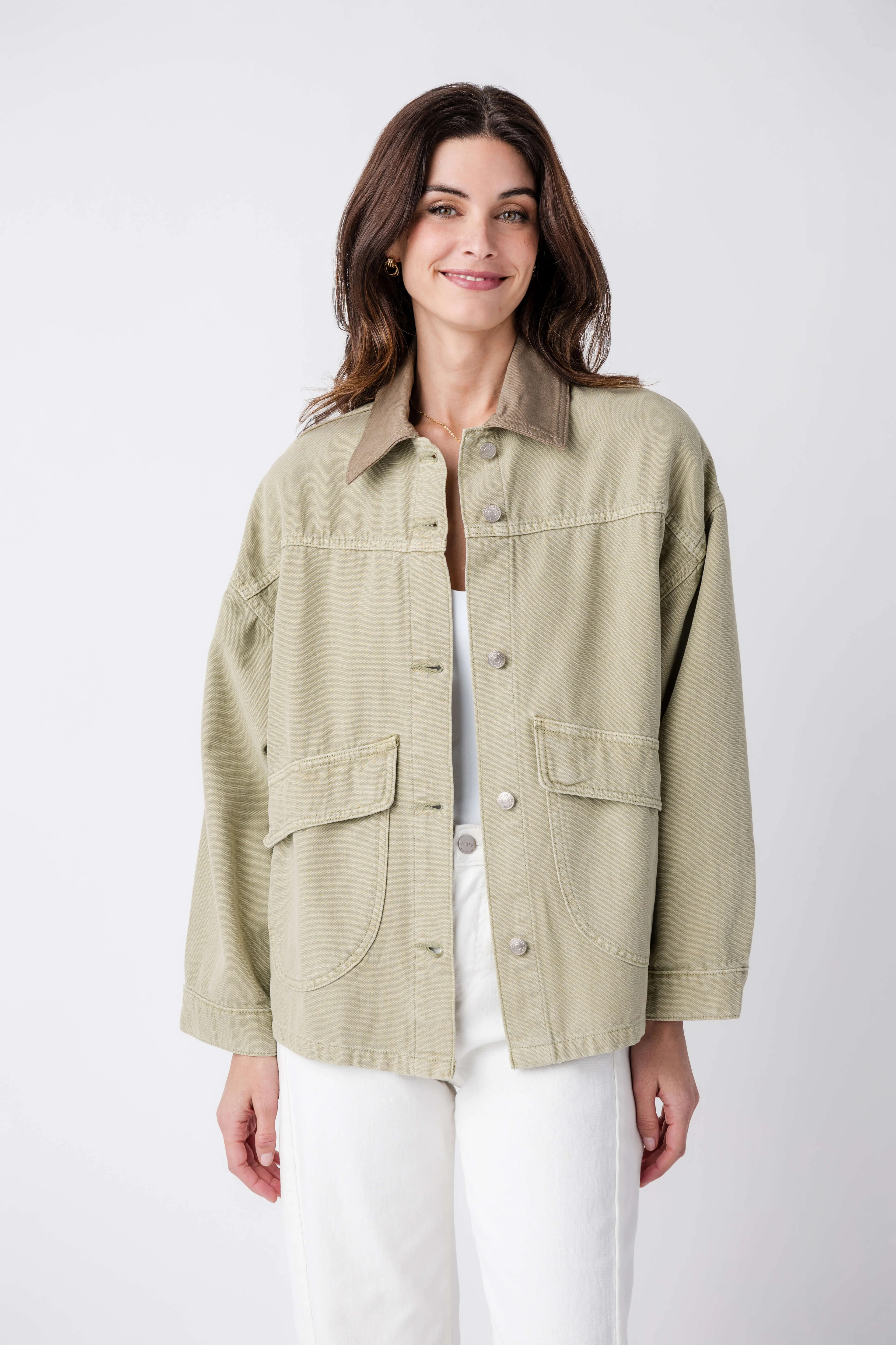 Free People Lemon Denim Jacket | Social Threads