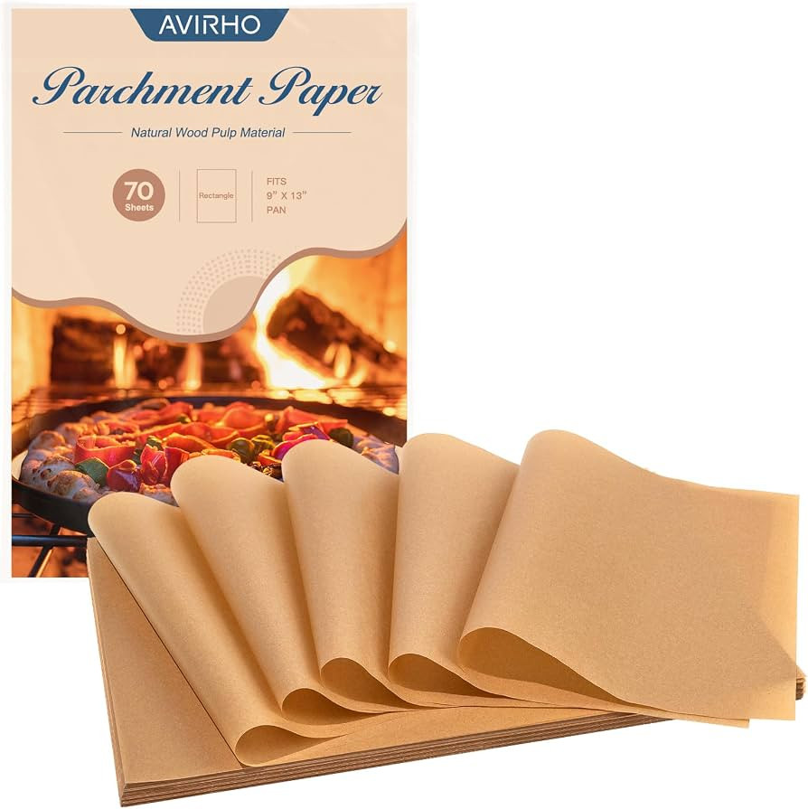 Parchment Paper Baking Sheets, 9x13IN Precut Non-Stick Parchment Paper for Baking, Grilling, Air ... | Amazon (US)