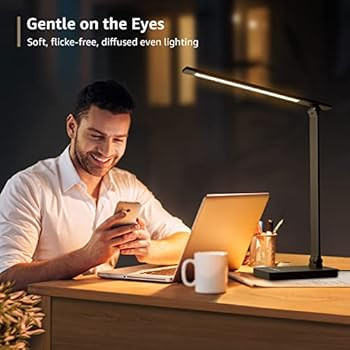 Lepro LED Desk Lamp for Home Office, 9W Metal Computer Desk Light, Touch Control Desktop Lamp Dim... | Amazon (CA)
