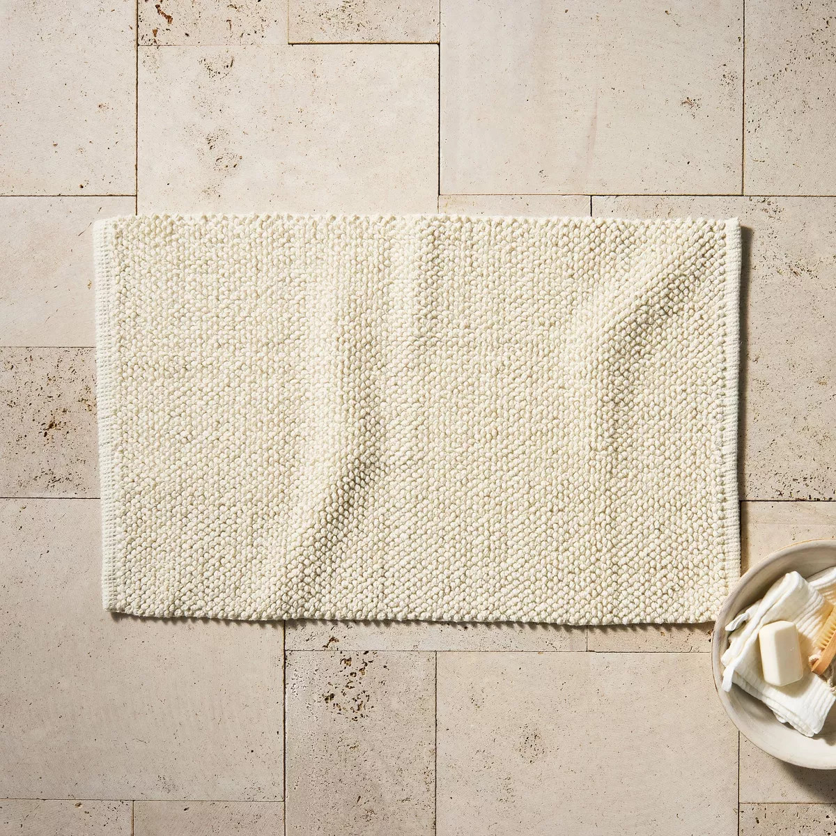21"x34" Textured Bath Mat Natural - Casaluna™ | Target