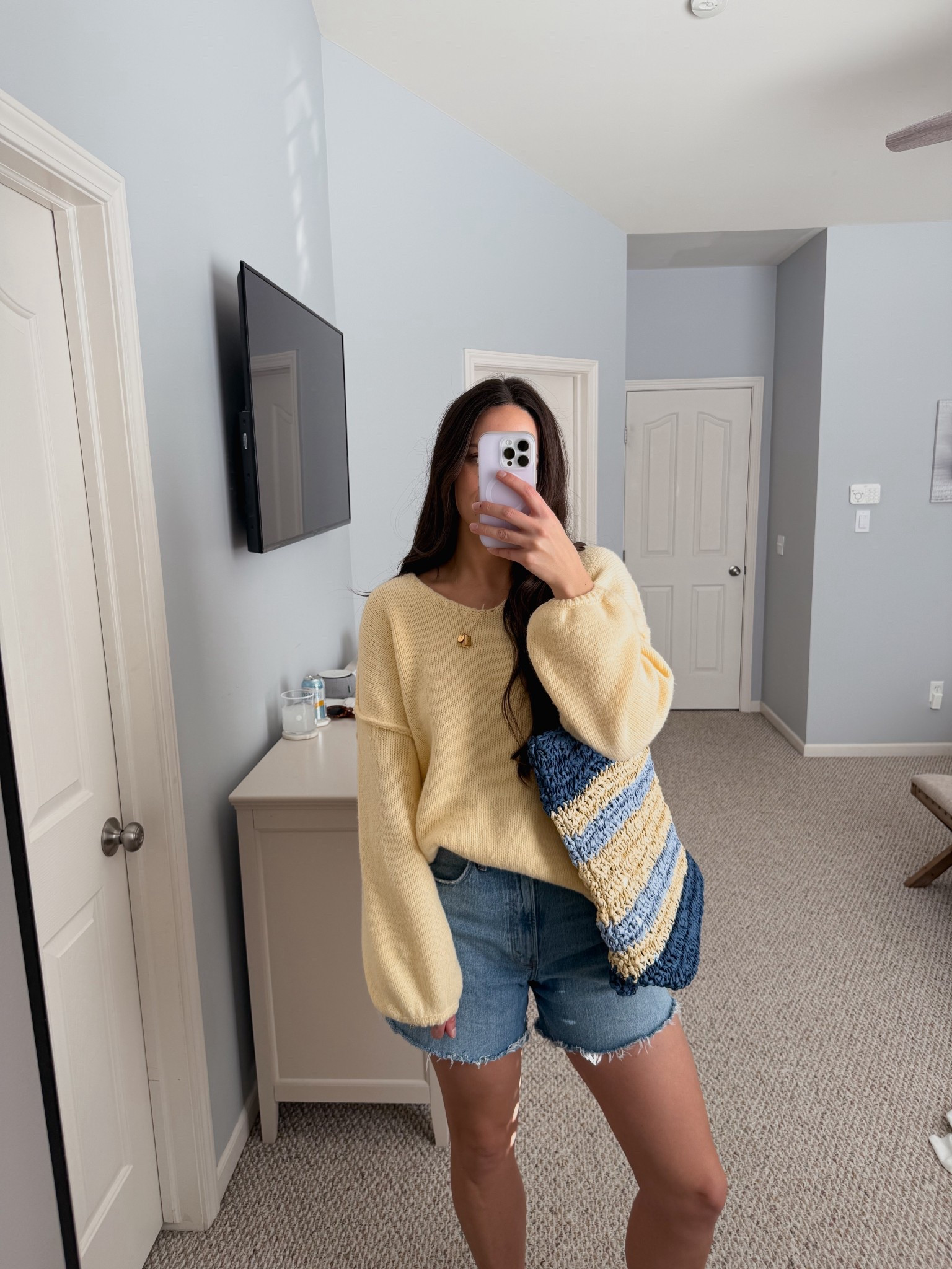 Cozy knit sweater from amazon that screams spring and sunshine ☀️ runs tts with an oversized fit I got a medium! 

Spring outfits 
Amazon outfits 
amazon finds 

#LTKootd #LTKgrwm #LTKmomlife