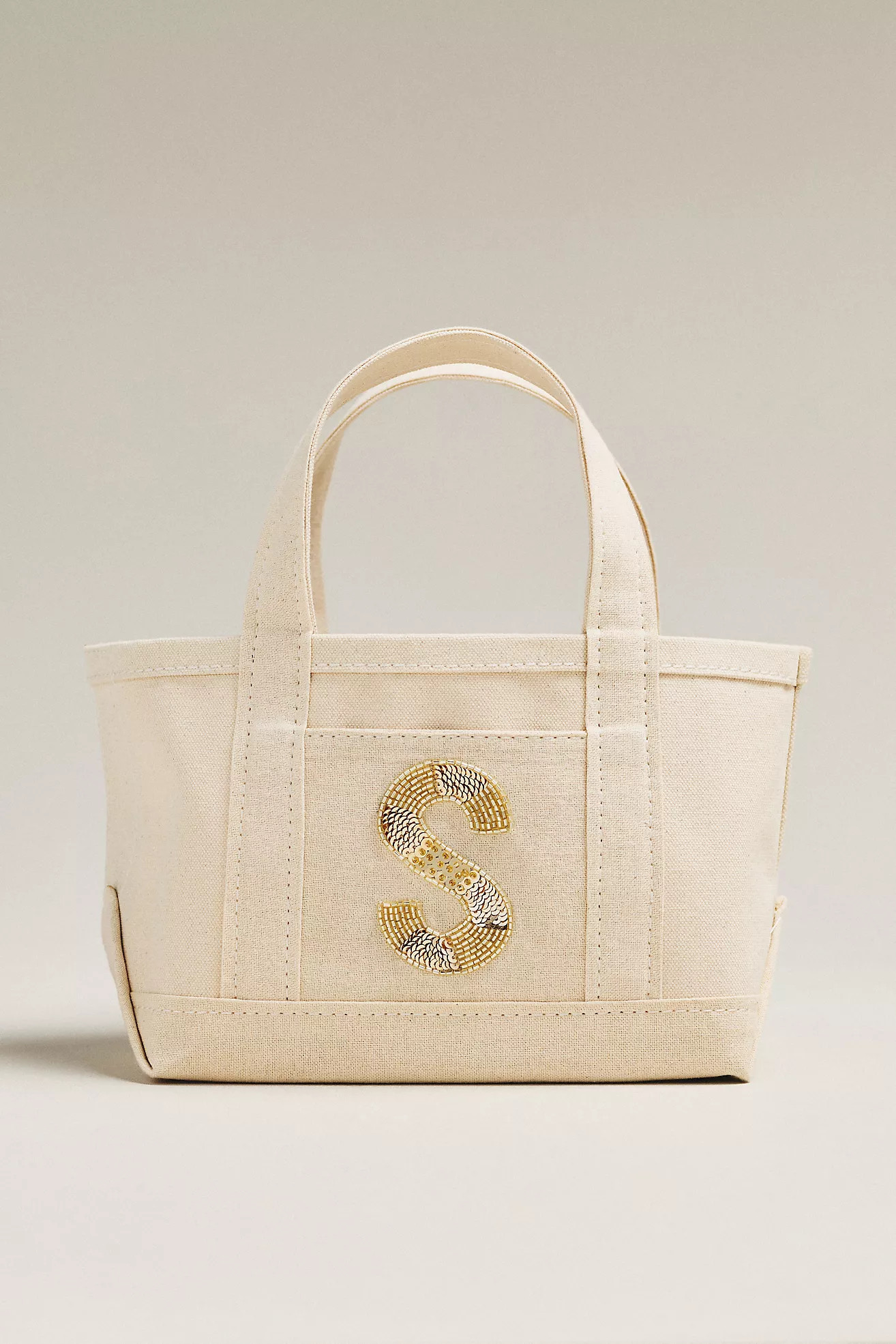 The Hartley Monogram Mini Canvas Tote by Maeve | Anthropologie (US)