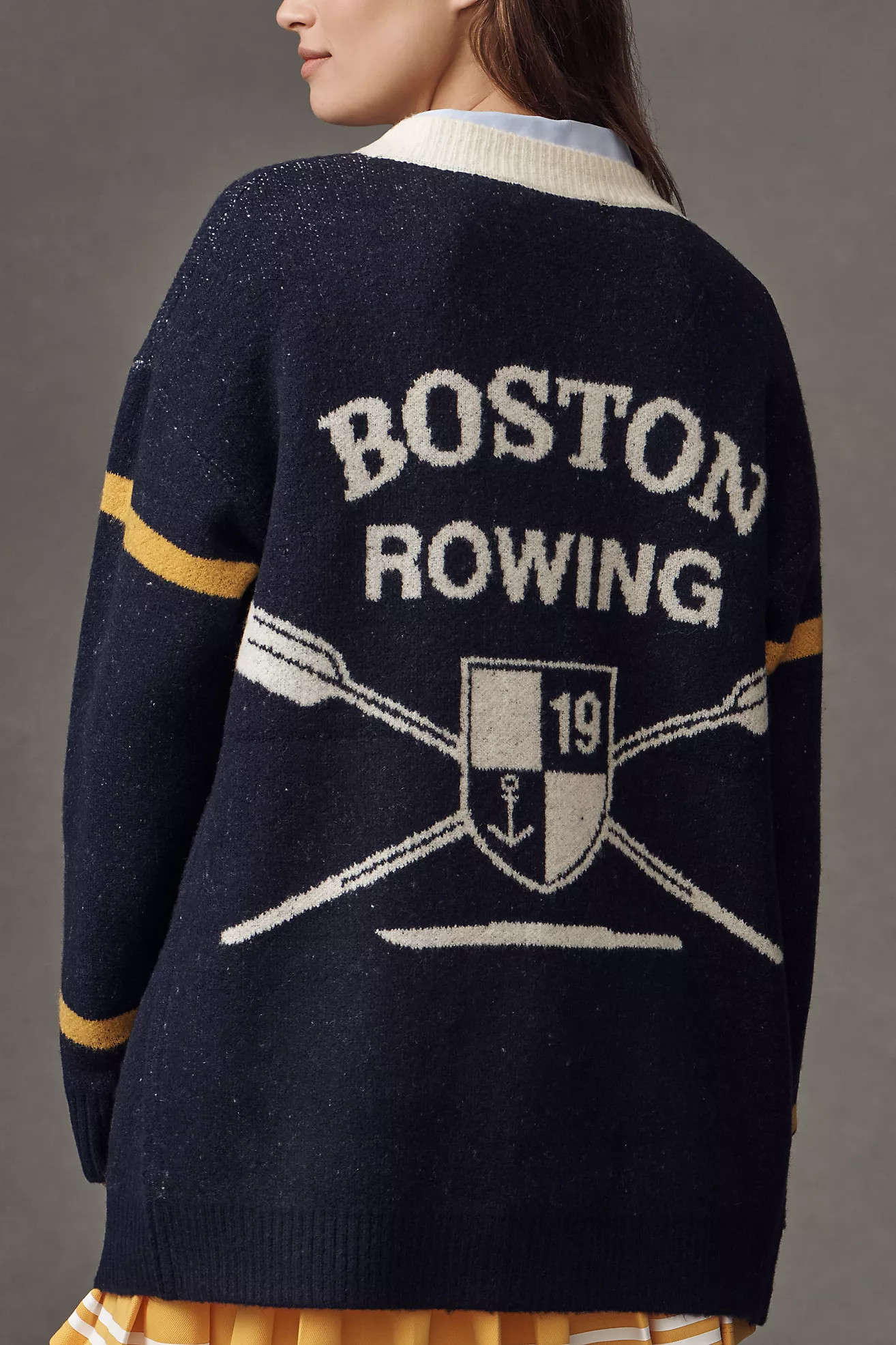 Flat White Game Day Cardigan Sweater | Anthropologie (US)