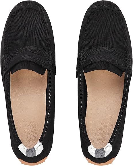 JBB Women's Knit Driving Loafers Penny Moccasins Comfortable Slip on Walking Boat Shoes… | Amazon (US)