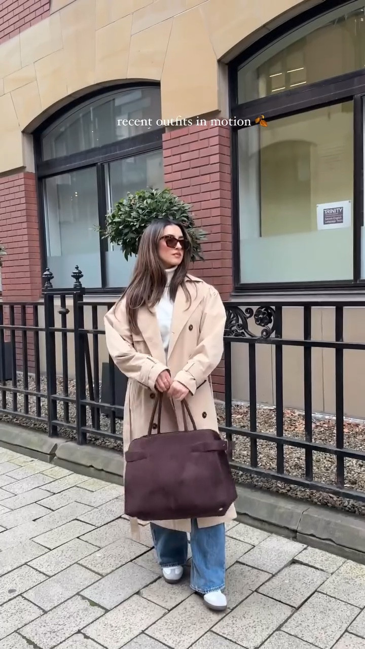 Autumn outfits in motion 🤎

Some pieces are older but I’ve linked similar styles 🫶🏼

1. a monochromatic moment
- Grey jumper @hm 
- Trousers - old will link similar 
- Trainers: @adidas sambas @officeshoes 
- Bag @jacquemus Le Chiquito Noed 

2. Cosy vibes 
- co ord 
- Shoes @uggineurope tamans in chesnut 
- Bag @louisvuitton never full

3. Perfect rain day outfit 
- Beige trench @newlook 
- Grey Hoodie @adanola 
- Gym Leggings @primark 
- Trainers @newbalance @newbalance_uk 
- Bag @longchamp le pliage in large 

4. Fur coat of Dreams
 - cream faux fur jacket @hm 

5. Casual but chic trench outfit
- trench @newlook
- Cream jumper & blue jeans @stradivarius also on @asos 
- Trainers @adidasoriginals sambas 
- Brown suede bag @hm 

6. brown tones 
- jumper @hm
- Black jeans @prettylittlething 
- Brown suede bag @hm
- Black heeled boots @hm 

#outfits #outfitsinmotion #autumnoutfits #bootseason #chicoutfits #streetstyleinspo

#LTKshoes #LTKautumn #LTKuk