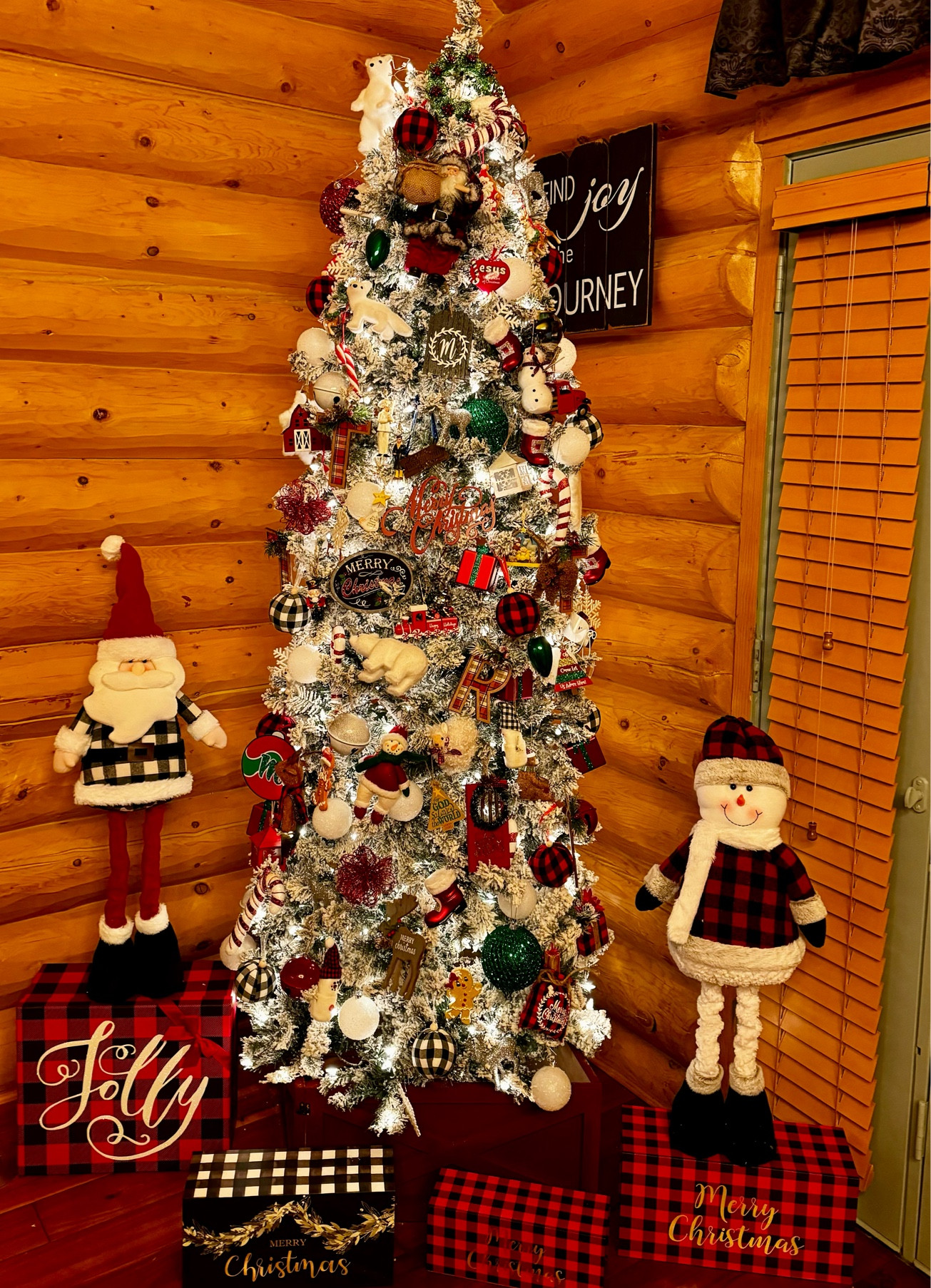 Easy cabin Christmas tree display I put up within an hour. Budget friendly, cute, fast installation. I added some products I bought as well that I will post when I clean the cabin 😂. 

#LTKSeasonal #LTKHoliday #LTKCyberWeek
