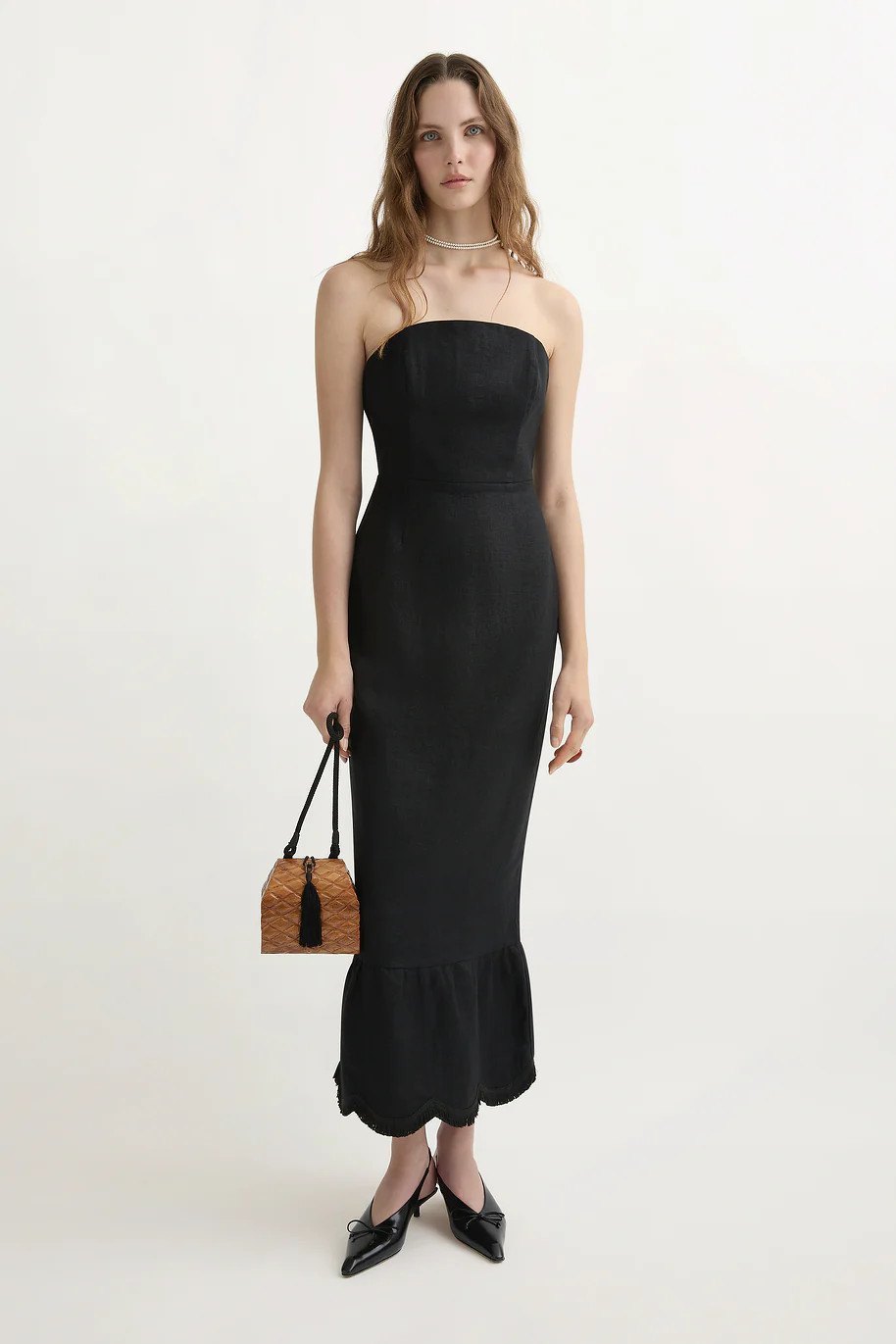 ESSIE STRAPLESS DRESS - BLACK | POSSE (Australia & New Zealand)