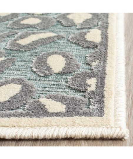 Cream & Spruce Leopard Rug | Zulily