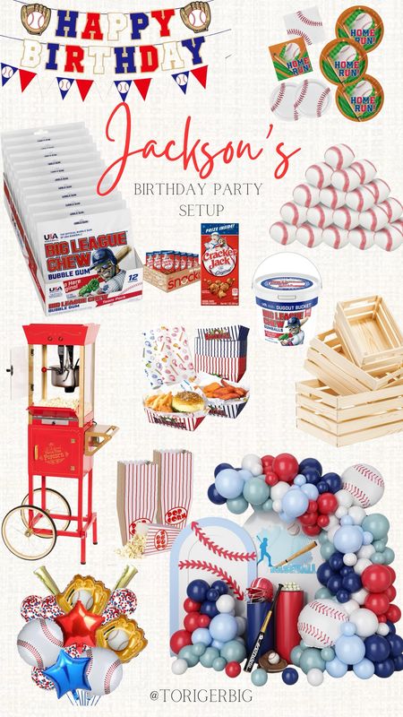 All the fun things you need for a baseball theme birthday party. #Baseball #Party.

#LTKStyleTip #LTKFindsUnder50 #LTKSaleAlert