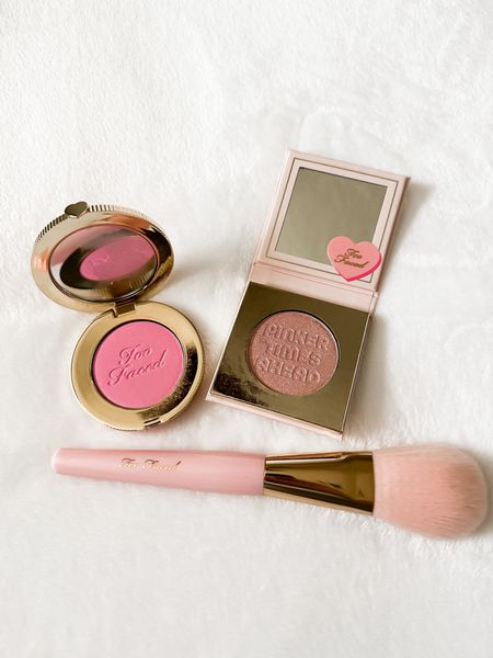 Get this fun pop of pink blush plus the highlight and brush for $39! Such a fun color for spring and summer! 💕 #springbeauty #makeup #blush 

#LTKunder50 #LTKbeauty #LTKstyletip