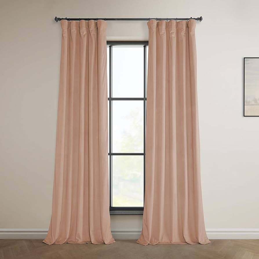 HPD Half Price Drapes Heritage Plush Velvet Curtains for Bedroom & Living Room 50 X 108, VPYC-198... | Amazon (US)