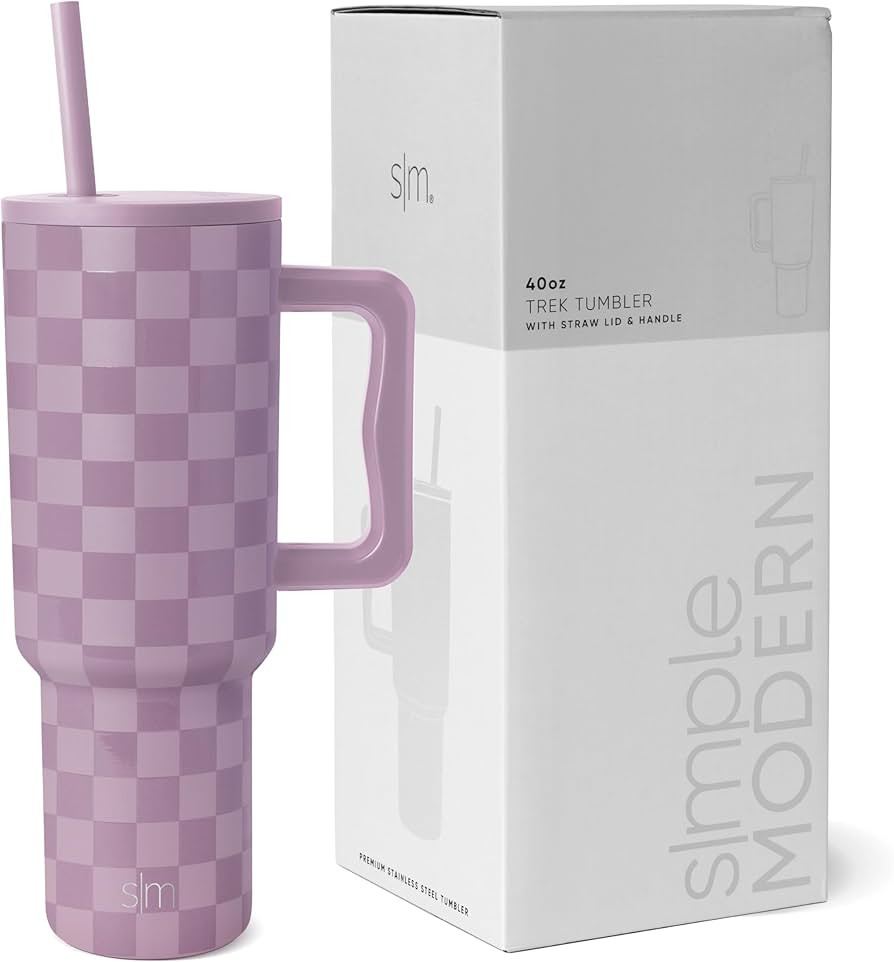 Simple Modern 40 oz Tumbler with Handle and Straw Lid | Insulated Cup Reusable Stainless Steel Wa... | Amazon (US)