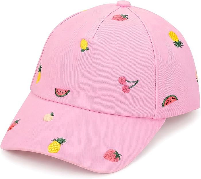 Girls Baseball Cap,Cute Toddler Baseball Cap with Adjustable Velcro Strap Sun Hat for Toddler & K... | Amazon (US)