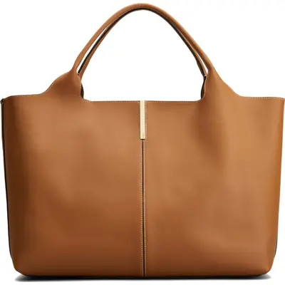 Tod's Medium Leather Shopping Bag in Kenia/Cacao at Nordstrom | Nordstrom
