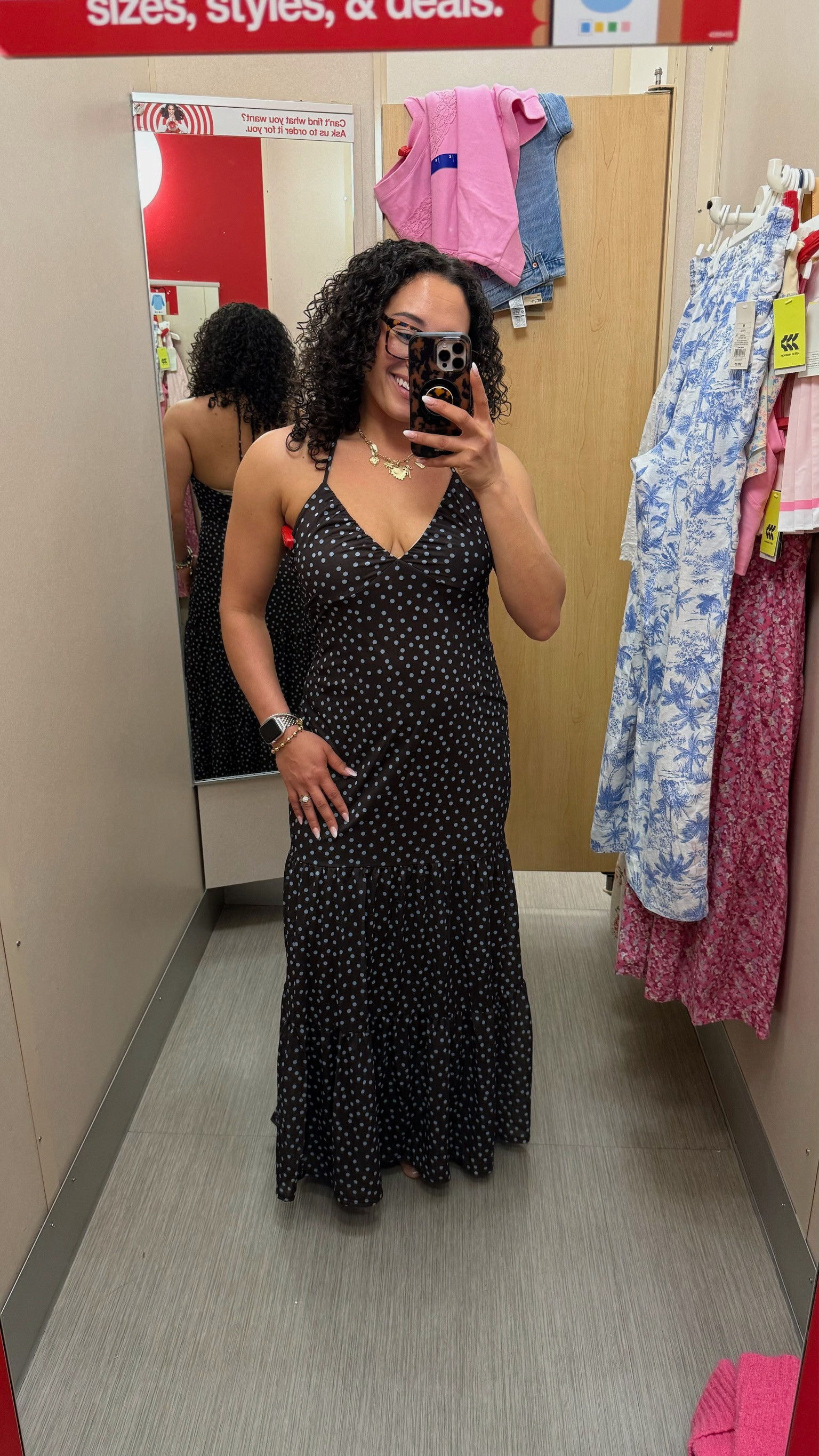 The polka dot dress was absolutely not staying on the rack 🖤✨
This whole look feels very Paris café meets summer date night

#LTKTarget #TargetStyle #PolkaDots
