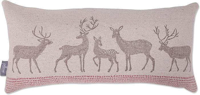 Pillow Perfect Indoor Woodland Deers Natural Rectangular Throw Pillow | Amazon (US)