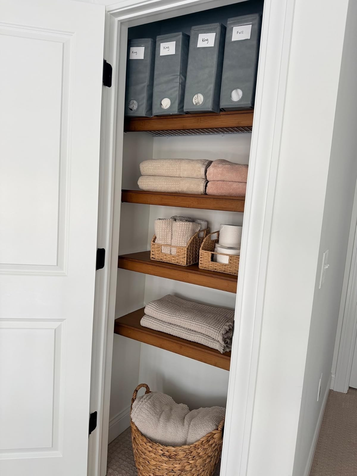 Upgrade your linen closet with these stylish bed sheet organizers and shelf covers. #homedecor #organization

#LTKdayinmylife #LTKHome