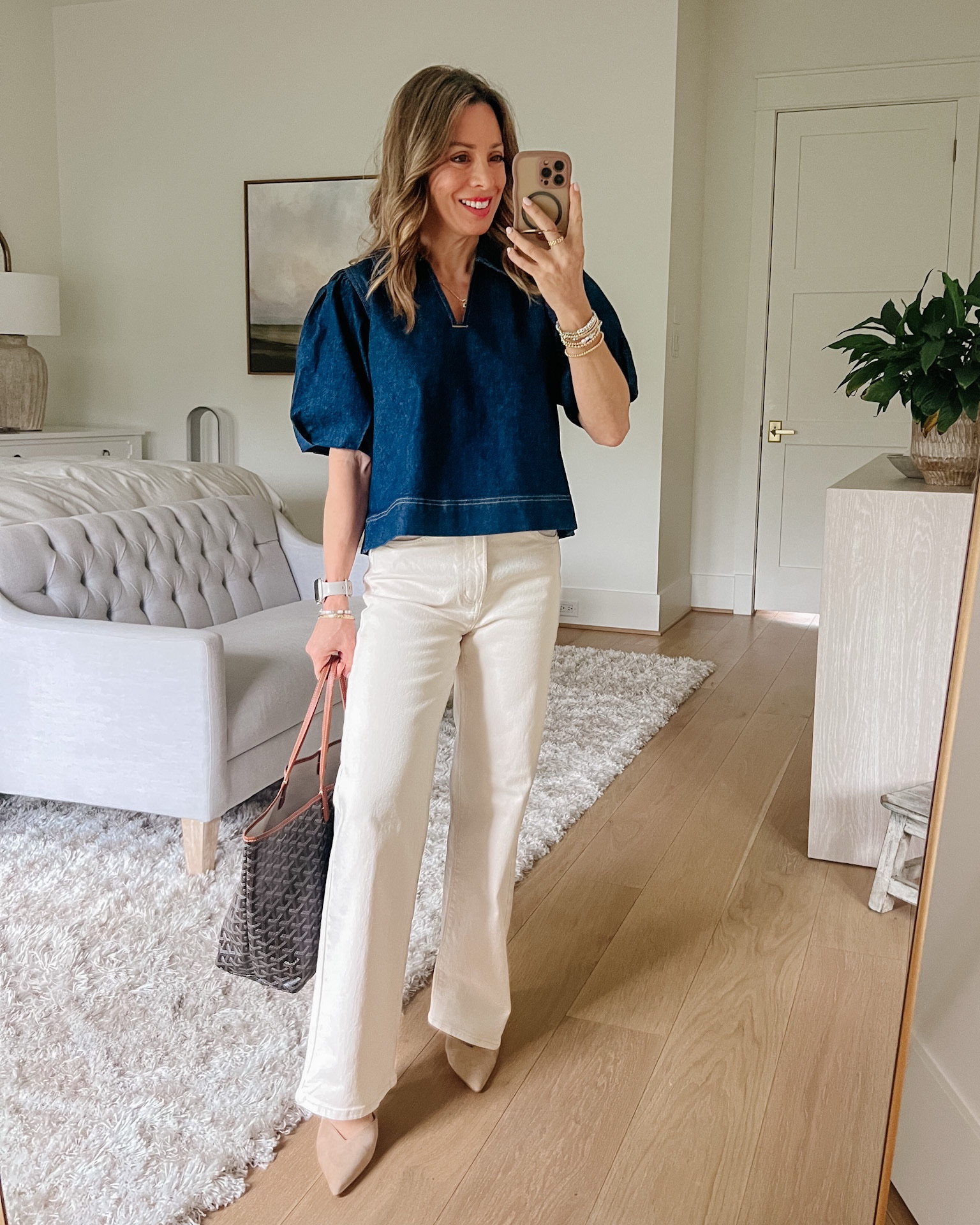 Loving this statement denim top from Loft paired with these off white jeans 

Top Fit: I’m wearing an XS

Jeans Fit: I’m wearing a 0P

#LTKPetite #LTKOver40 #LTKgrwm