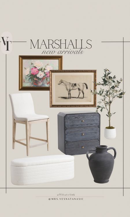 Marshalls NEW ARRIVALS! #marshalls #homefinds #homedecor #furniture #counterstool #nightstand #artwork #vase #bench #fauxplant #livingroom #diningroom #bedroom 

#LTKhome #LTKSeasonal #LTKMostLoved