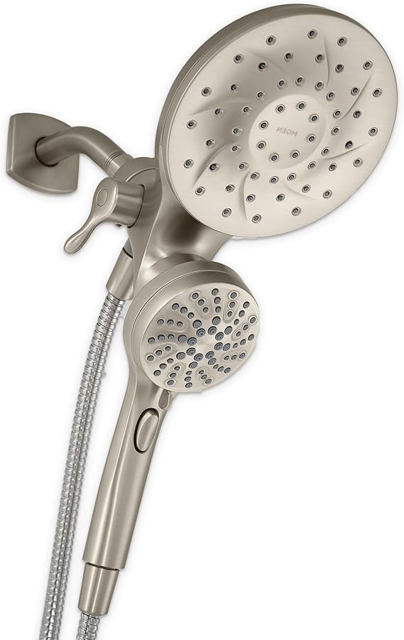 Moen Engage Magnetix 2-in-1 Combo Rain Showerhead with Detachable Handheld Shower Spray, Featurin... | Amazon (US)
