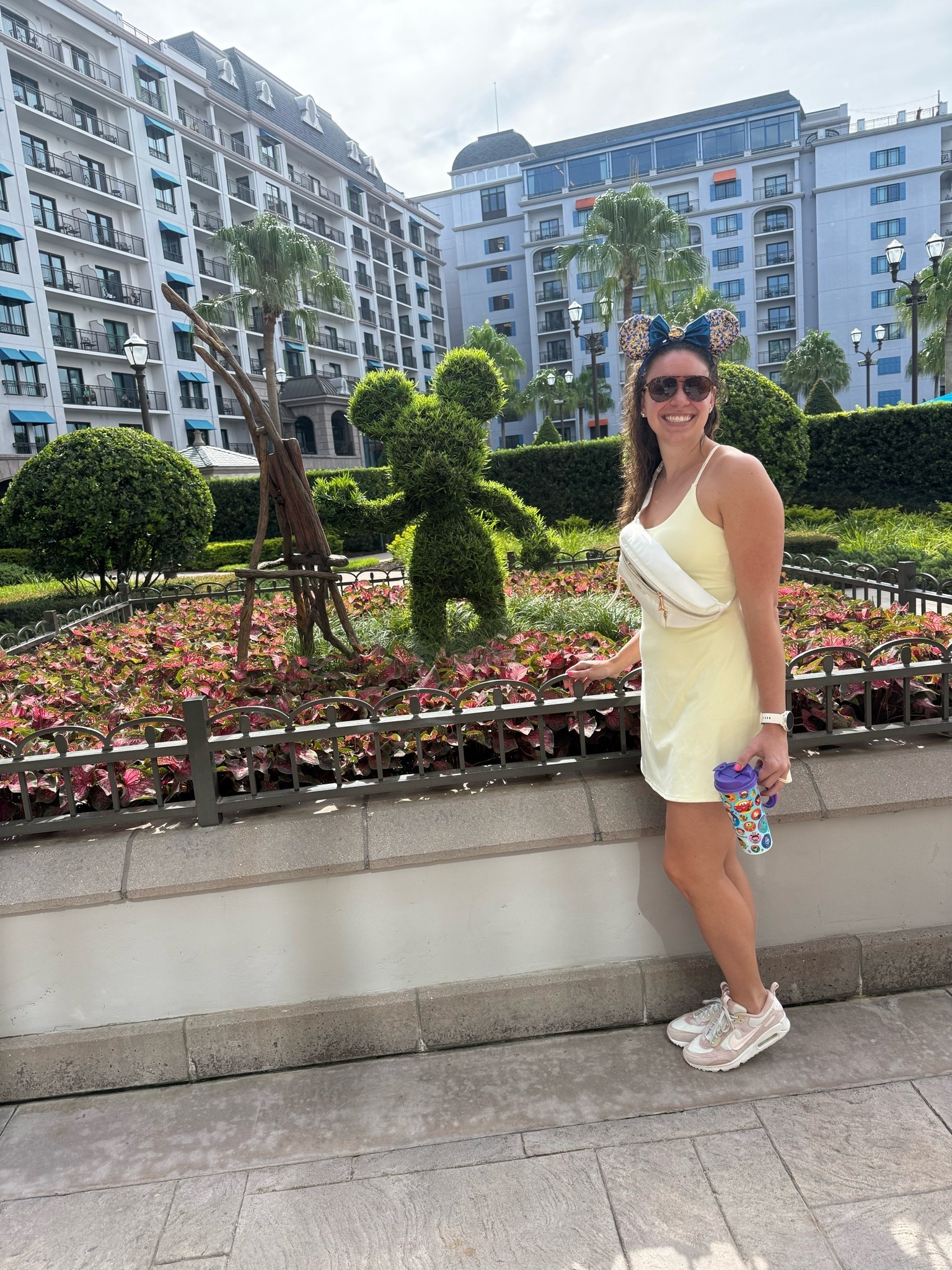 My EPCOT park outfit! I am obsessed with this butter yellow dress from Halara! Paired with my Prism fanny pack, Nike Airs and Goodr sunnies!!

#LTKgrwm #LTKootd #LTKTravel
