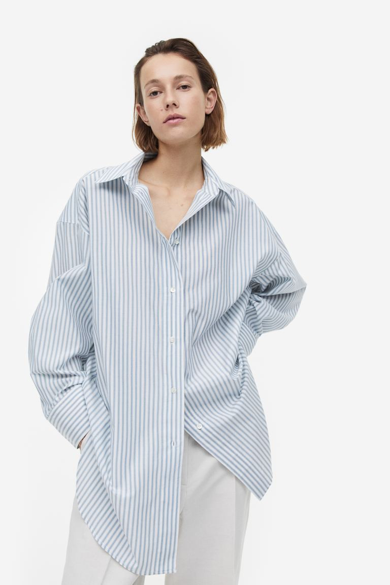Oversize-Bluse aus Seidenmix | H&M (DE, AT, CH, NL, FI)