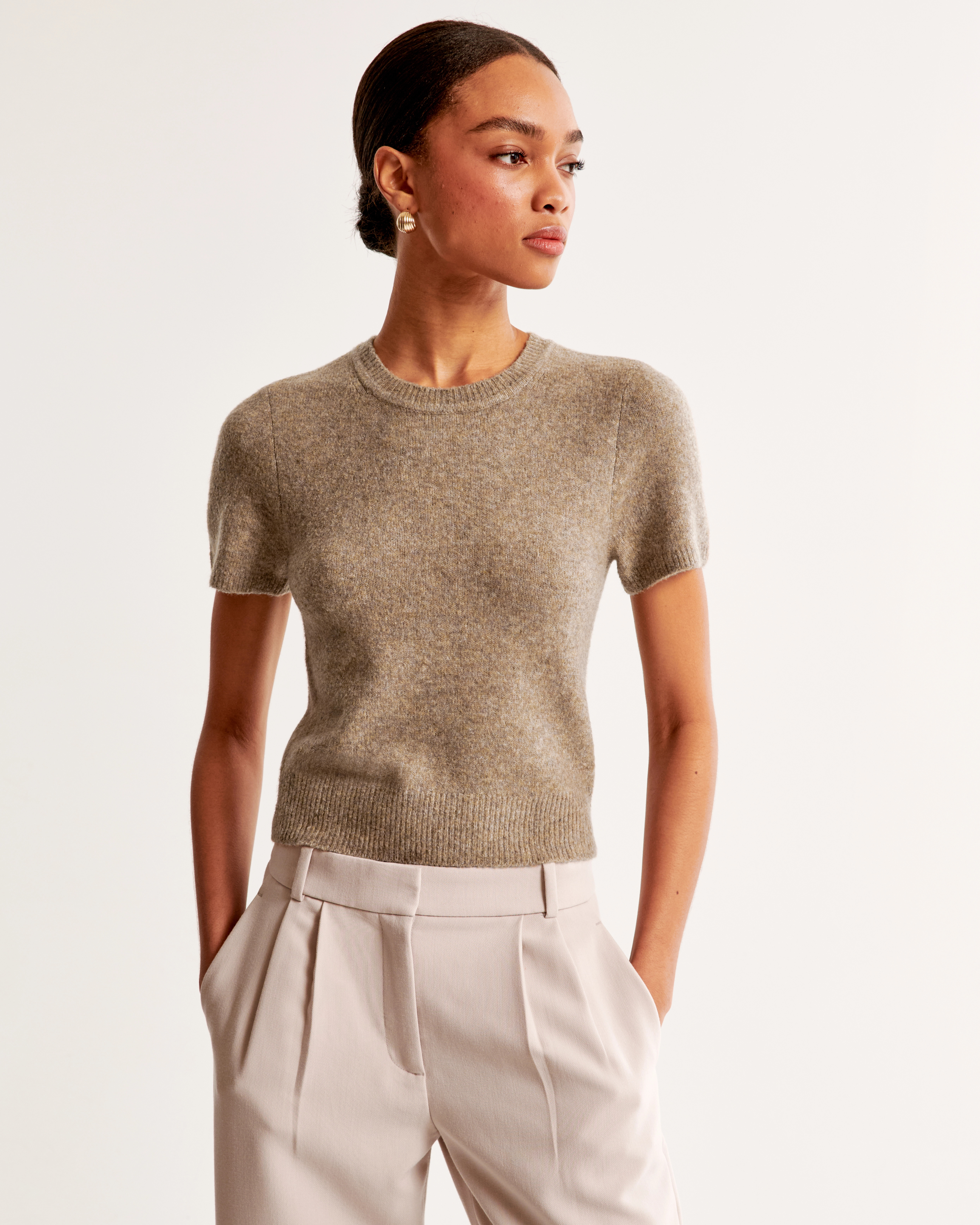 Crew Sweater Tee | Abercrombie & Fitch (US)